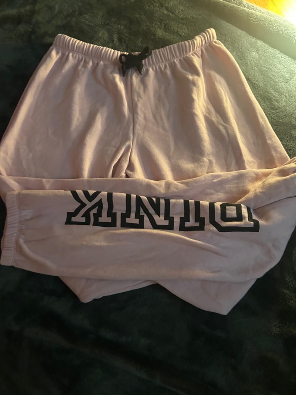 PINK Women's Light Pink Cozy Sweatpants